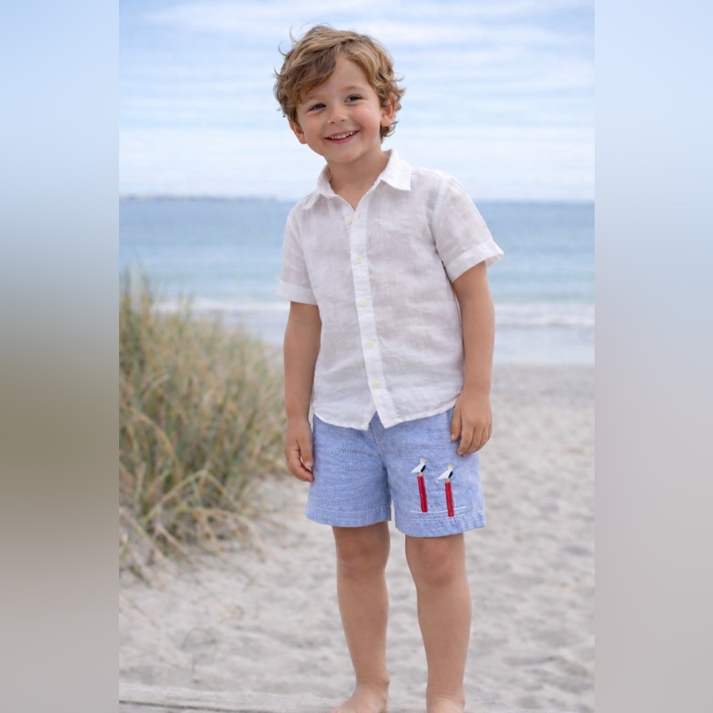 TBBC : Blue Shorts Pelican Embroidery